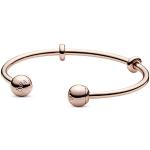 Bracelets en jonc Pandora roses en silicone 14 carats look fashion pour femme en promo 