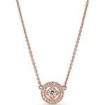 Pendentifs en or Pandora rose bonbon en or rose à perles 14 carats classiques pour femme en promo 