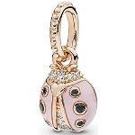 Pendentifs en or Pandora rose bonbon en or rose 14 carats look fashion pour femme en promo 