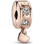 Charms Pandora Moments roses en or rose à perles en or rose look fashion pour femme en promo 