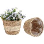 Pots de fleur en plastique marron en plastique de 18 cm diamètre 18 cm 