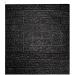 Papiers peints brique noirs à carreaux auto-adhésifs 