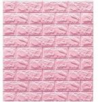 Papiers peints brique roses à carreaux auto-adhésifs 
