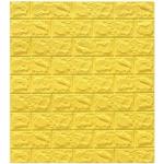 Papiers peints brique jaunes à carreaux auto-adhésifs 