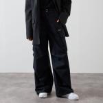 Pantalons taille haute Nike noirs Taille L look streetwear pour femme 