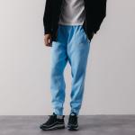 Pantalons droits Nike bleues claires Taille M pour homme en promo 