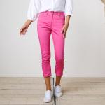 Pantacourts roses en coton stretch Taille S pour femme en promo 