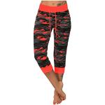 Pantacourts rouges respirants stretch Taille M look casual pour femme 