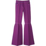 Pantalons flare LONGCHAMP violets Taille S rétro pour femme 