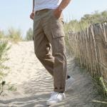 Pantalons battle Blancheporte beiges en coton Taille XXL look urbain pour homme 