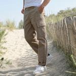 Pantalons battle Blancheporte beiges en coton Taille 3 XL look urbain pour homme 