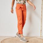 Pantalons battle orange en coton Tailles uniques pour femme 