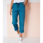 Pantalons battle bleus en coton Taille XL pour femme 