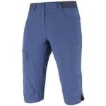 Pantalons de randonnée Salomon Wayfarer bleus stretch Taille XXS pour femme en promo 