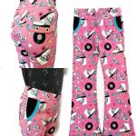 Pantalons roses en jersey bio éco-responsable Taille 3 mois pour bébé de la boutique en ligne Etsy.com 
