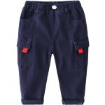 Pantalons cargo bleu marine en coton Taille 2 ans look militaire pour garçon de la boutique en ligne Rakuten.com 