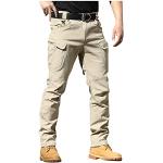 Pantalons de ski kaki imprimé africain à motif Afrique imperméables Taille L plus size look militaire pour homme 