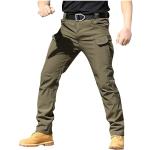 Pantalons de ski marron imprimé africain à motif Afrique imperméables Taille 3 XL plus size look militaire pour homme 