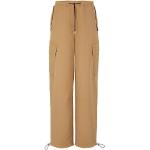 Pantalons baggy beige clair à logo en polyester Taille L look casual pour femme 