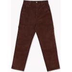 Pantalons cargo marron chocolat en velours Taille L look casual pour homme 
