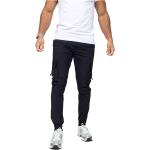 Pantalons cargo Kebello noirs en nylon Taille XXL look fashion pour homme 