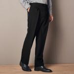 Pantalons fluides noirs en polyester Taille 3 XL plus size pour homme en promo 