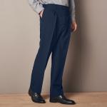 Pantalons fluides bleus en polyester Taille XXL plus size pour homme en promo 