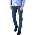 Pantalon chino extensible pour homme - Coupe ajustée - En coton et élasthanne - Noir - Gris - Bleu marine - Kaki, bleu, 32 W/32 L