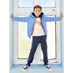 Pantalons chino Vertbaudet bleus en coton Taille 7 ans pour garçon de la boutique en ligne Vertbaudet.fr 