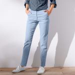 Pantalons chino Blancheporte bleus en coton stretch Taille 3 XL pour femme en promo 