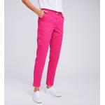 Pantalons chino roses en coton stretch Taille M look casual pour femme en promo 