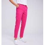 Pantalons chino roses en coton stretch Taille 3 XL look casual pour femme en promo 