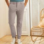 Pantalons chino beiges en coton à motif ville stretch Taille XXL pour homme en promo 