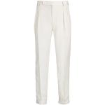 Pantalons classiques blanc crème en toile Taille XS look casual pour homme 