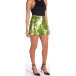 Shorts en cuir D'arienzo verts en cuir d'agneau Taille S pour femme en promo 