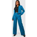 Pantalons classiques Boohoo bleu canard Taille M pour femme en promo 