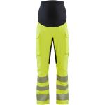 Pantalons de travail jaune fluo à rayures pour femme 