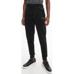 Pantalons taille élastique de créateur Calvin Klein noirs en coton bio éco-responsable Taille L pour homme en promo 