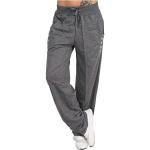 Tailleurs pantalon gris foncé en cuir synthétique Taille L plus size look casual pour femme 