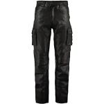 Pantalons chino noirs à carreaux en cuir synthétique imperméables respirants stretch Taille XL plus size coupe regular pour homme 