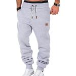 Shorts de basketball gris clair stretch Taille 3 XL plus size look streetwear pour homme 