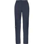 Pantalons de randonnée Salewa bleus en shoftshell coupe-vents stretch Taille XL look fashion pour femme 
