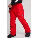 Vêtements de ski Burton rouges en taffetas en gore tex imperméables coupe-vents respirants Taille M look fashion pour homme 