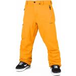Pantalons de ski Volcom jaunes en gore tex respirants Taille M look fashion pour homme 