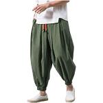 Pantalons chino verts à manches longues Taille 5 XL look fashion pour homme 