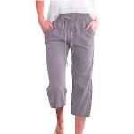 Pantalons taille haute gris Taille M plus size look fashion pour femme 