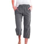 Leggings en dentelle gris foncé à carreaux Taille 3 XL plus size look fashion pour femme 