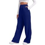 Pantalons de randonnée bleu marine en velours imperméables coupe-vents respirants Taille XL plus size coupe loose fit pour femme 