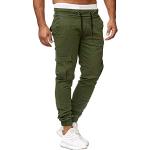 Pantalons de ski verts camouflage Taille L plus size look Hip Hop pour homme 