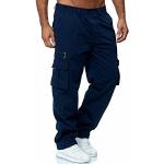Survêtements de foot bleu marine à carreaux Taille XL plus size look fashion pour homme 